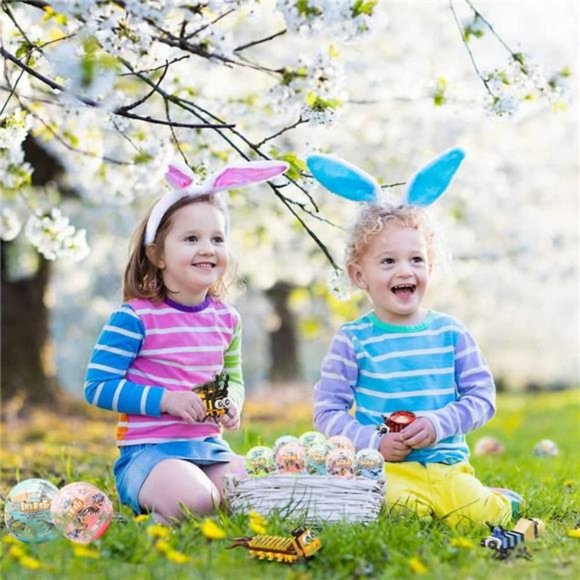 12 Pcs Prefilled Easter Eggs with Insect Animal Building Blocks for Kids Boys - Picture 3 of 6